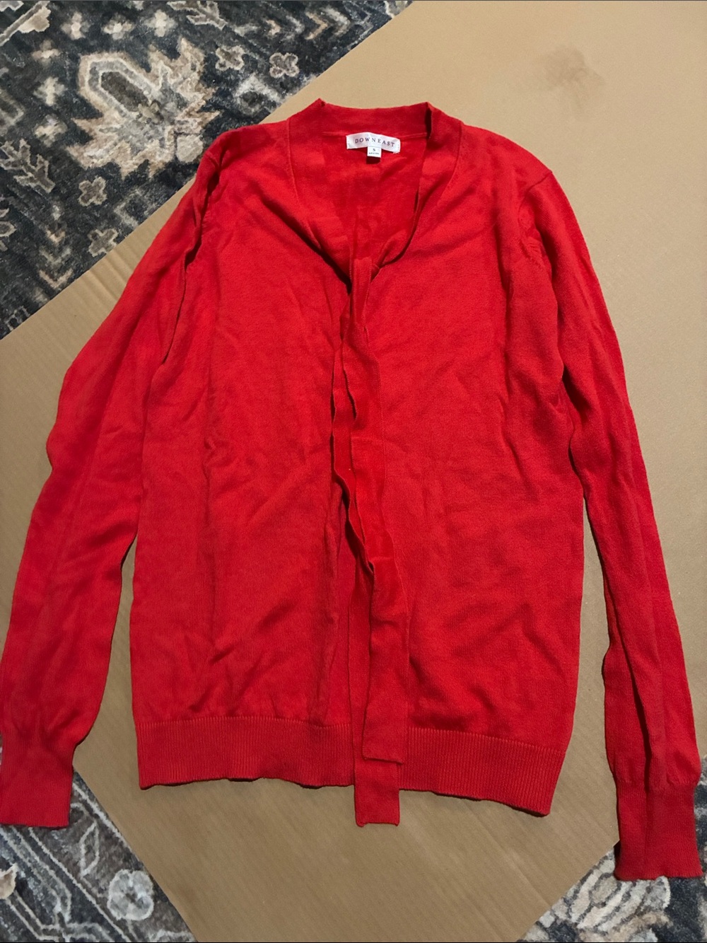 NWOT Red sweater with tie
